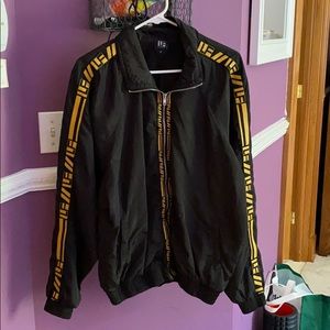 LF The Store Black Windbreaker Jacket sz M